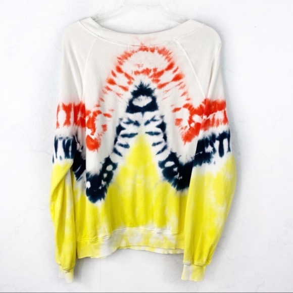 Wildfox Burst Tie Dye Oversized Sweatshirt Jumper - Picture 7 of 8